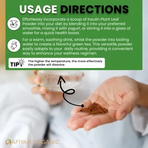 Premium Quality Costus Igneus (Insulin Plant) Powder - No bad taste (2 Month Supply)